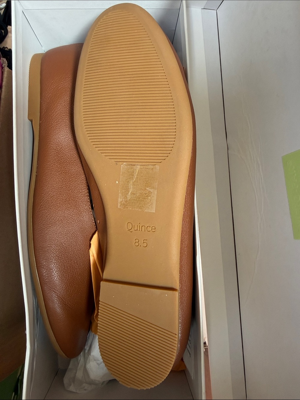 Quince Women's Leather Ballet Flat -$138 retail - Picture 6 of 6